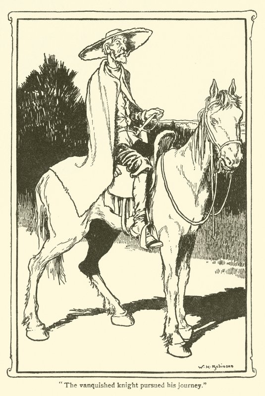 Illustration für Don Quijote von William Heath Robinson