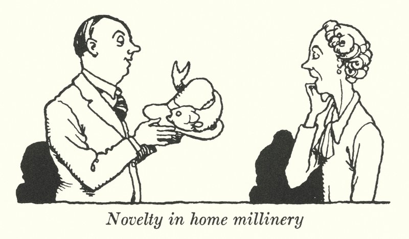 Neuheit in der Heim-Millinerie (Litho) von William Heath Robinson