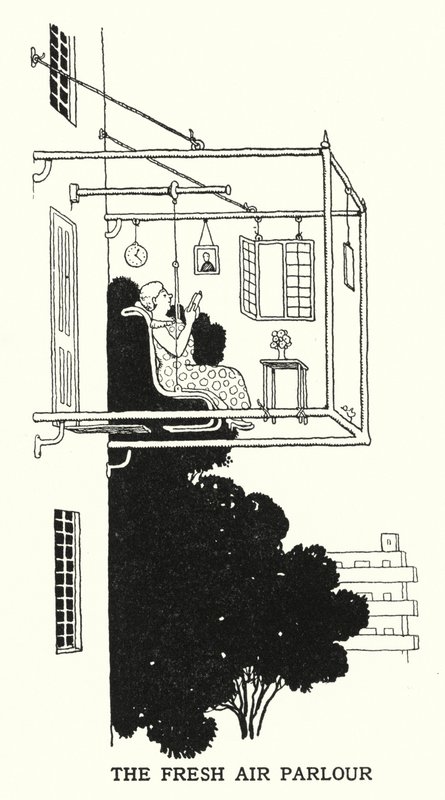 Der Frischluftsalon von William Heath Robinson