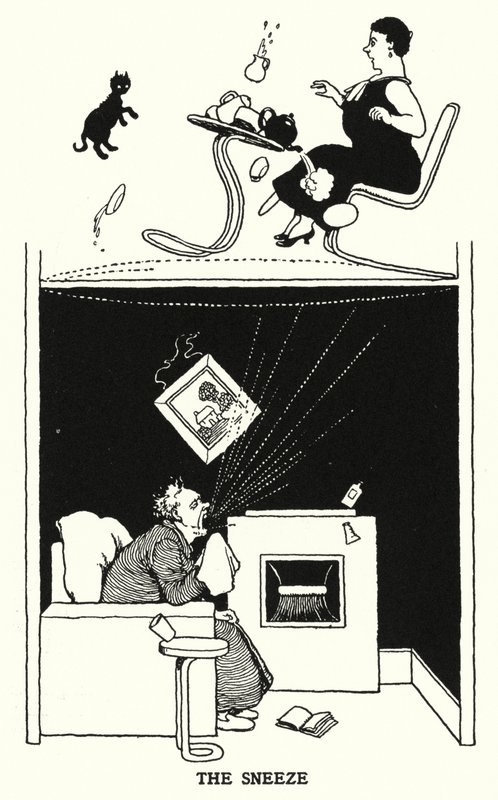 Das Niesen von William Heath Robinson