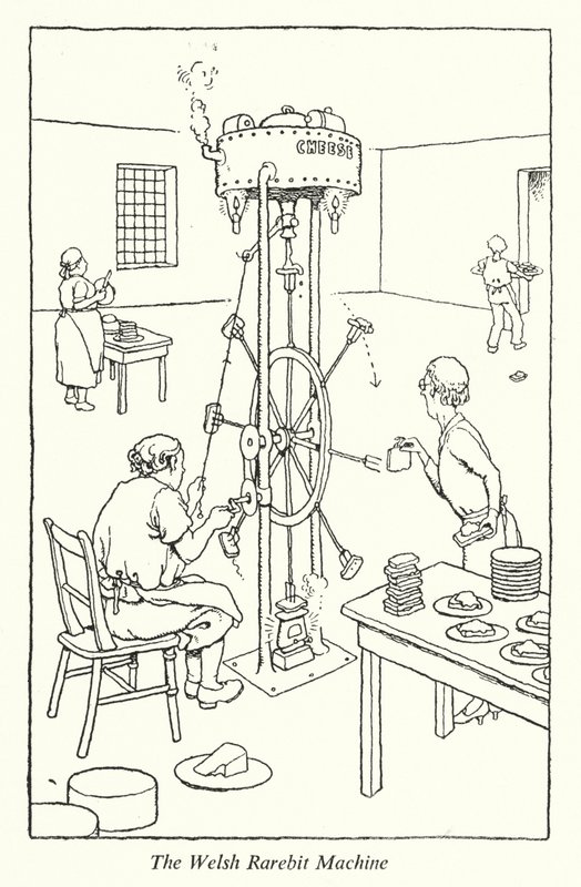 Die Welsh Rarebit Maschine von William Heath Robinson
