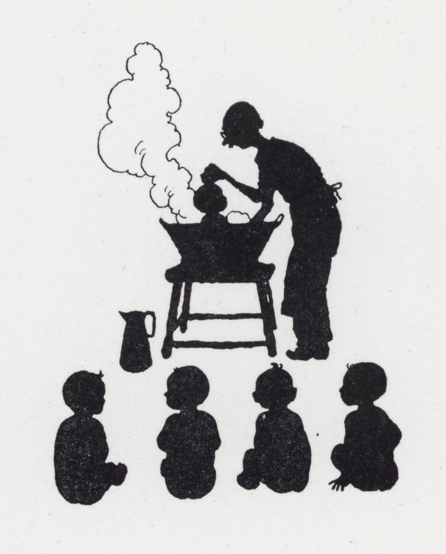 Babys waschen von William Heath Robinson