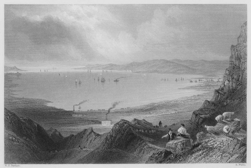 Belfast Lough (Stich) von William Henry (after) Bartlett
