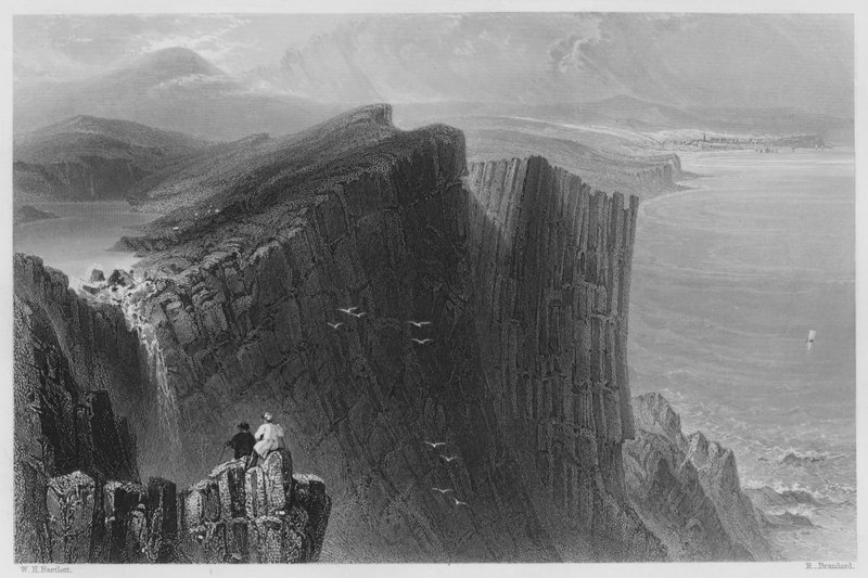 Fairhead, County Antrim (Stich) von William Henry (after) Bartlett