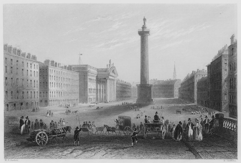 Sackville Street, Dublin von William Henry (after) Bartlett