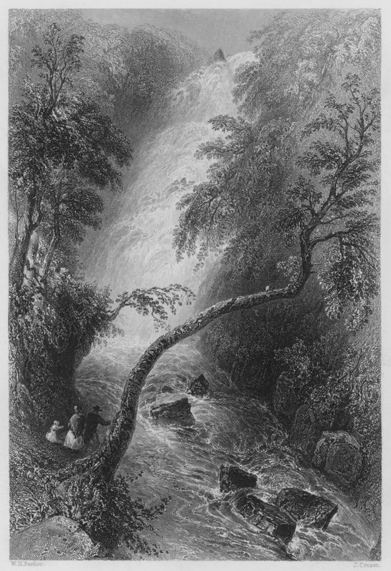 Torc Cascade von William Henry (after) Bartlett