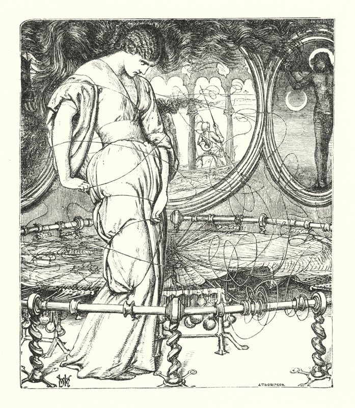 Die Dame von Shalott von William Henry (after) Hunt