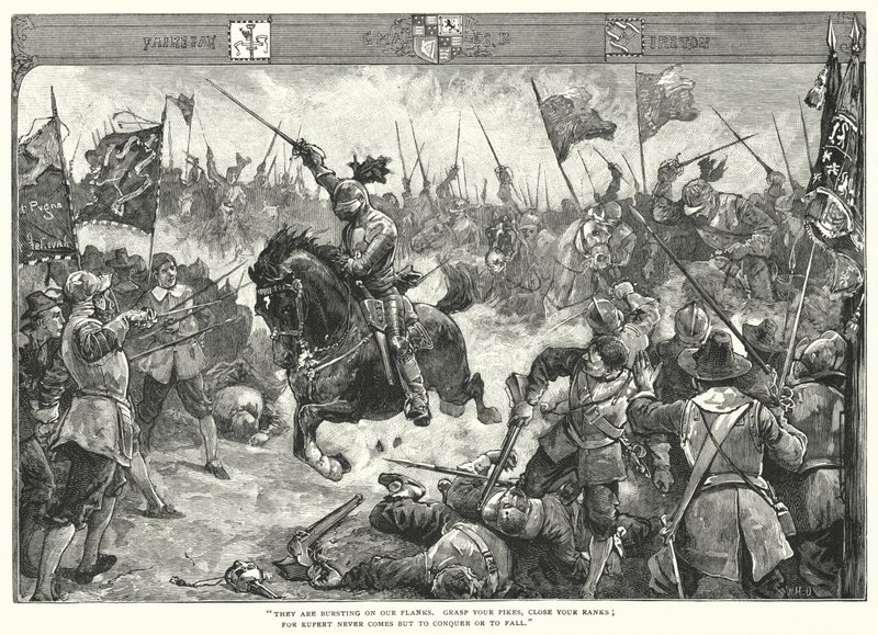 Die Schlacht von Naseby (Gravur) von William Heysham (after) Overend