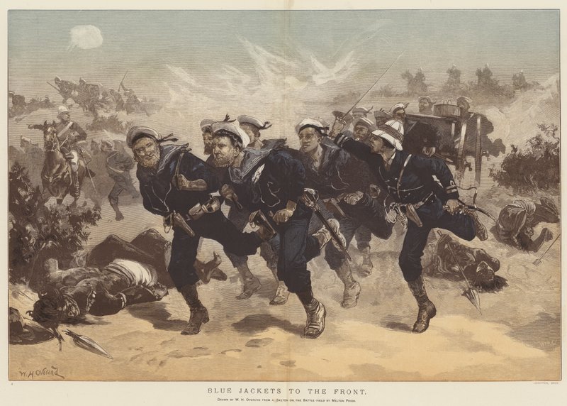 Blaue Jacken an die Front von William Heysham Overend