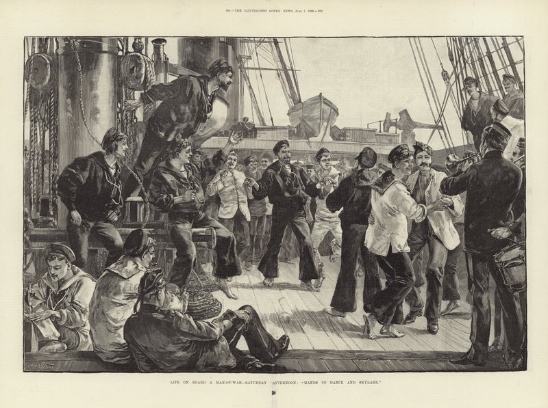 Leben an Bord eines Kriegsschiffs von William Heysham Overend