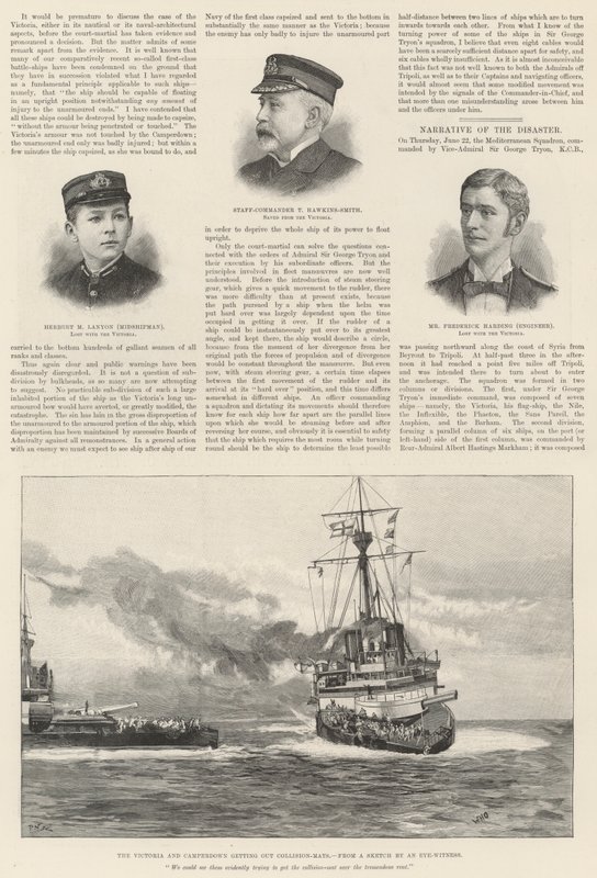 Der Verlust der HMS Victoria von William Heysham Overend