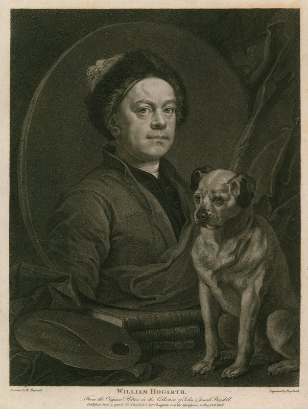 Selbstporträt von William Hogarth von William Hogarth