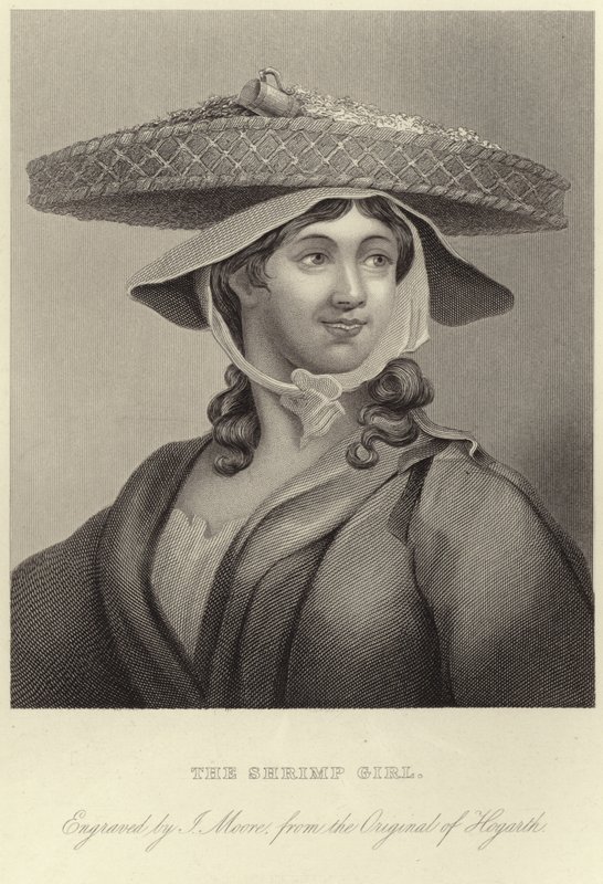Das Garnelenmädchen von William Hogarth