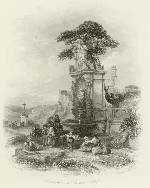 Brunnen in Carnelo von William Leighton Leitch