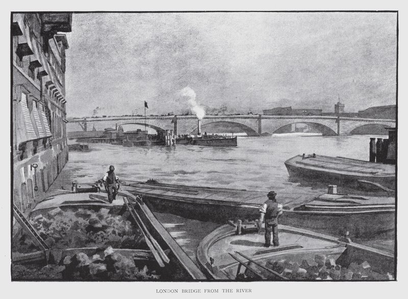 London Bridge für den Fluss von William Luker