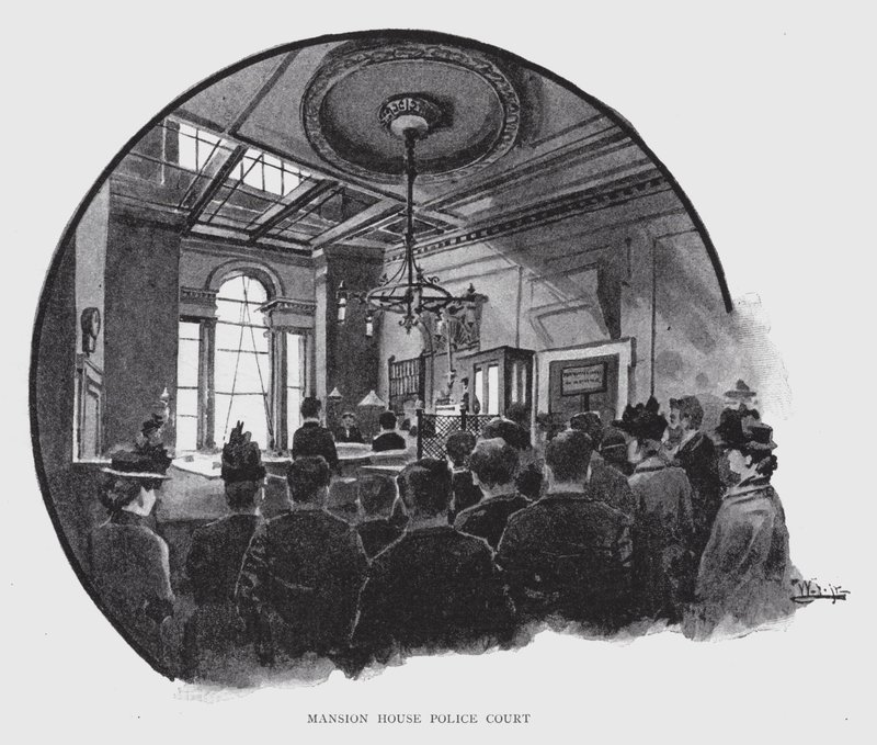 Mansion House Polizeigericht von William Luker