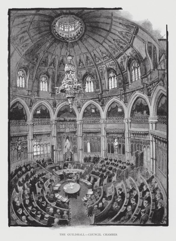 Guildhall, Ratssaal von William Luker