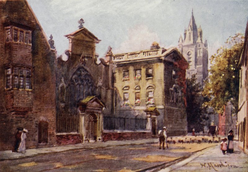Peterhouse von der Straße von William Matthison