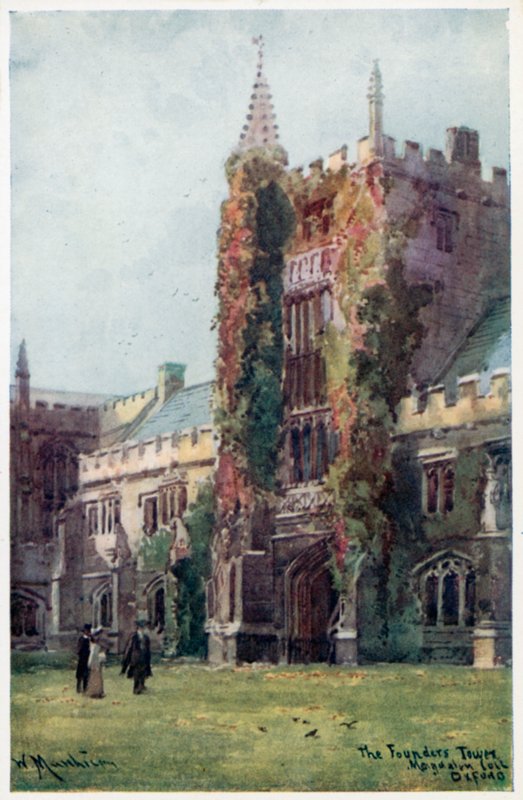 Der Turm des Gründers, Magdalen College von William Matthison