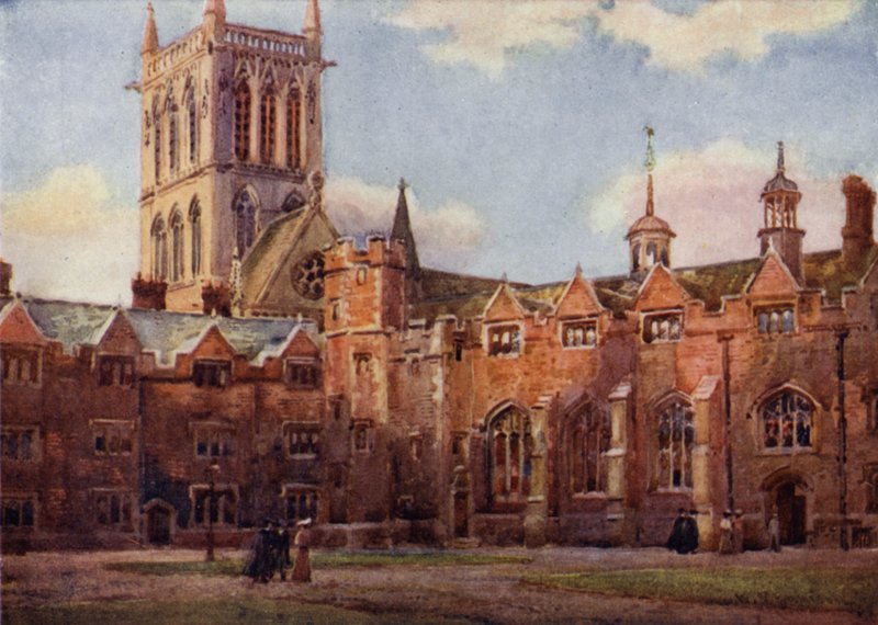 Der Zweite Hof des St Johns College von William Matthison