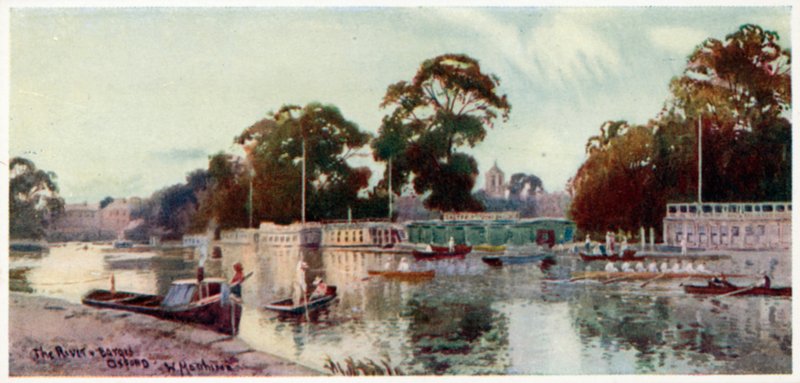 Der Fluss und die Lastkähne von William Matthison