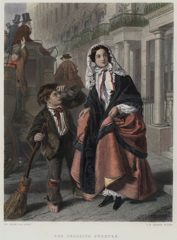 Der Straßenkehrer von William Powell (after) Frith