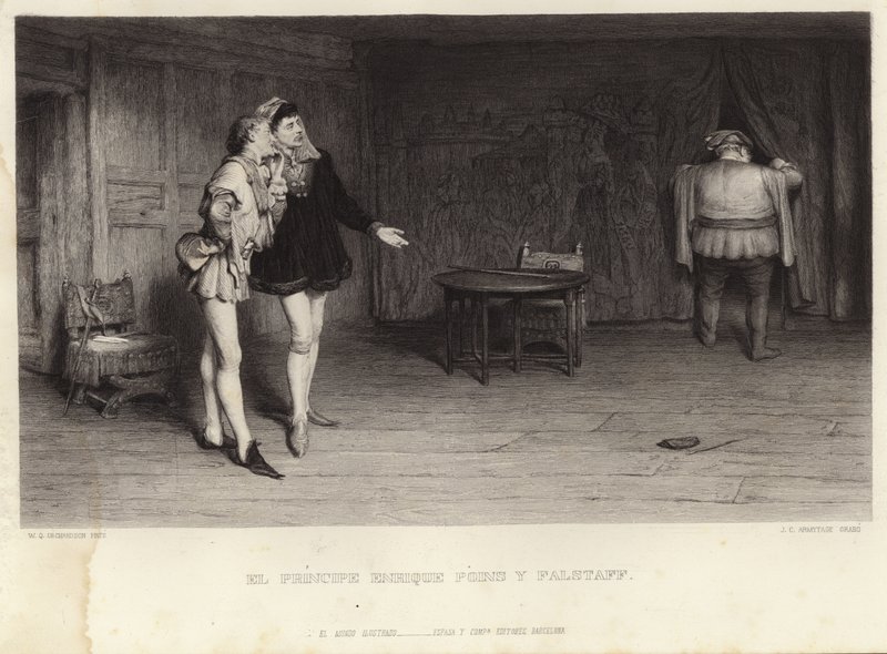 Prinz Heinrich und Falstaff von William Quiller Orchardson