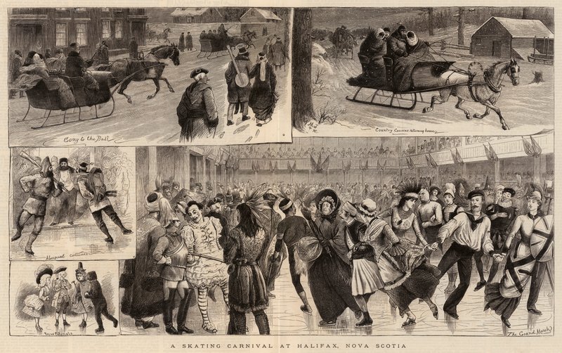 Ein Eislaufkarneval in Halifax, Nova Scotia von William Ralston