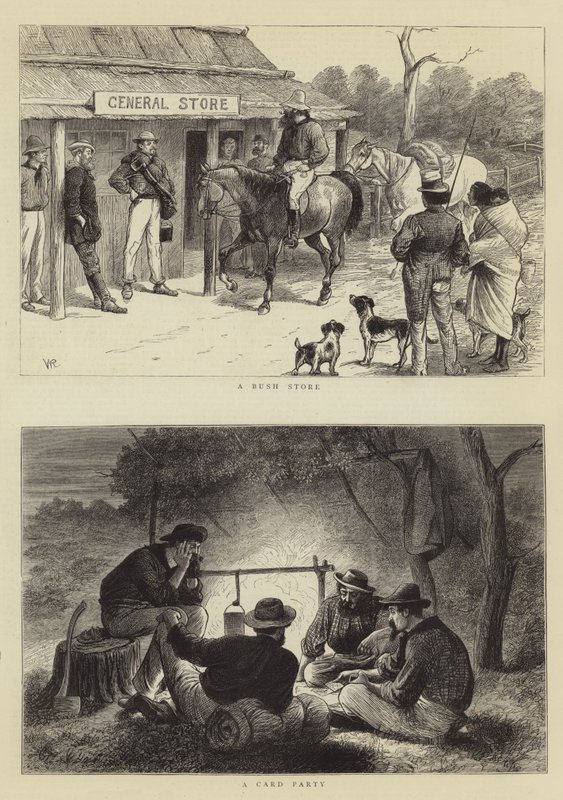 Buschleben in Queensland von William Ralston