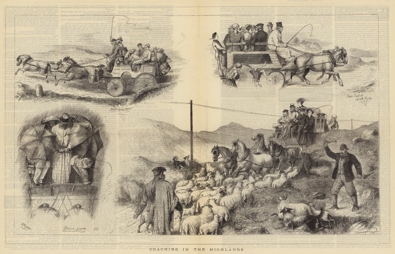Kutschfahrt in den Highlands von William Ralston