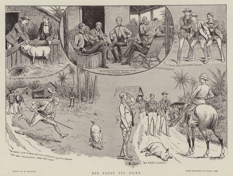 Seine erste Schweinejagd von William Ralston