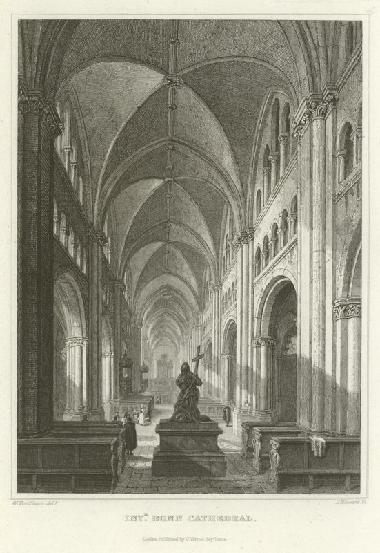Innenansicht des Bonner Doms von William Tombleson