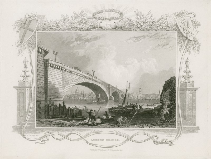 London Bridge von William Tombleson