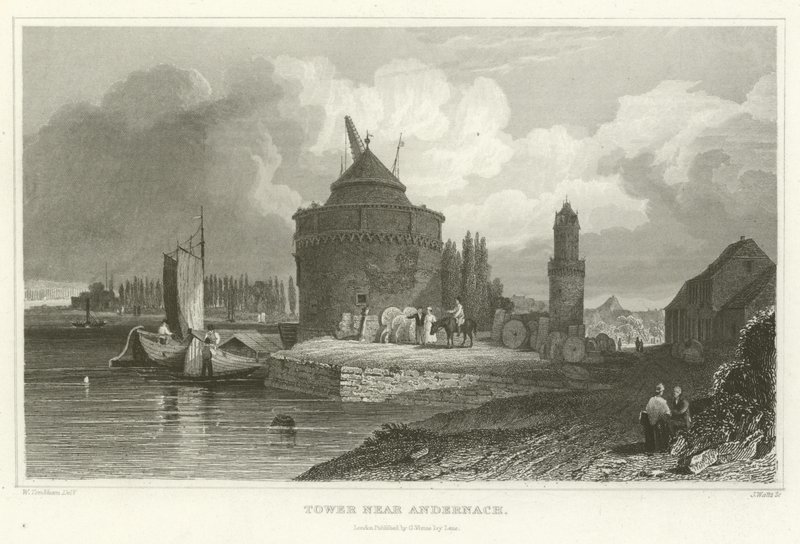 Turm bei Andernach von William Tombleson