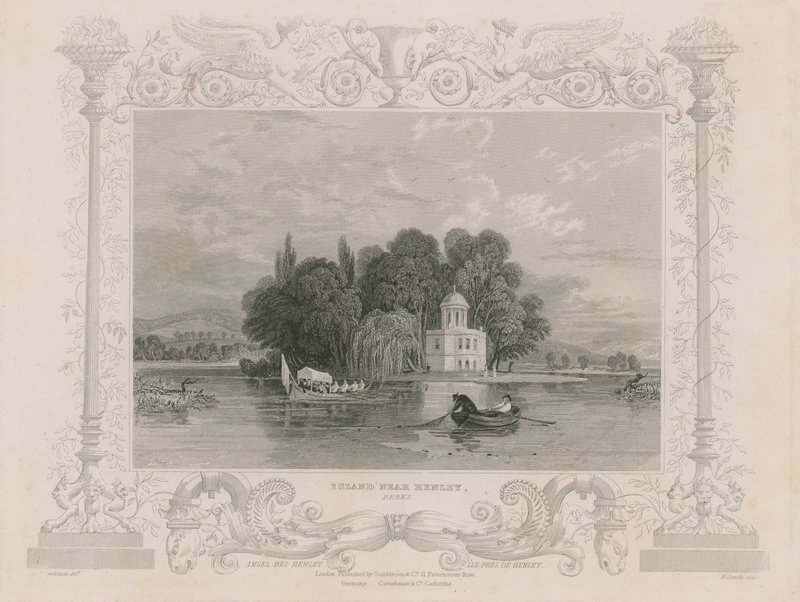 Ansicht in der Nähe von Henley von William Tombleson