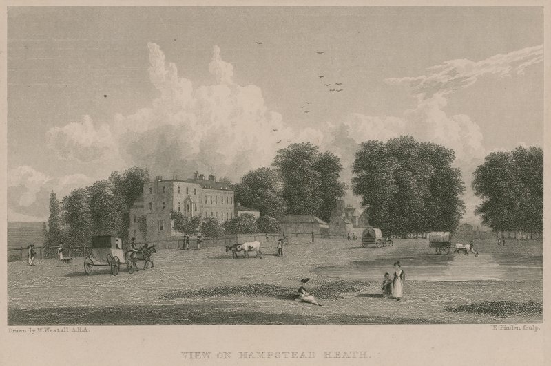 Ansicht auf Hampstead Heath von William Westall