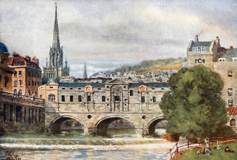 Bath, Pulteney Bridge von William Wiehe Collins