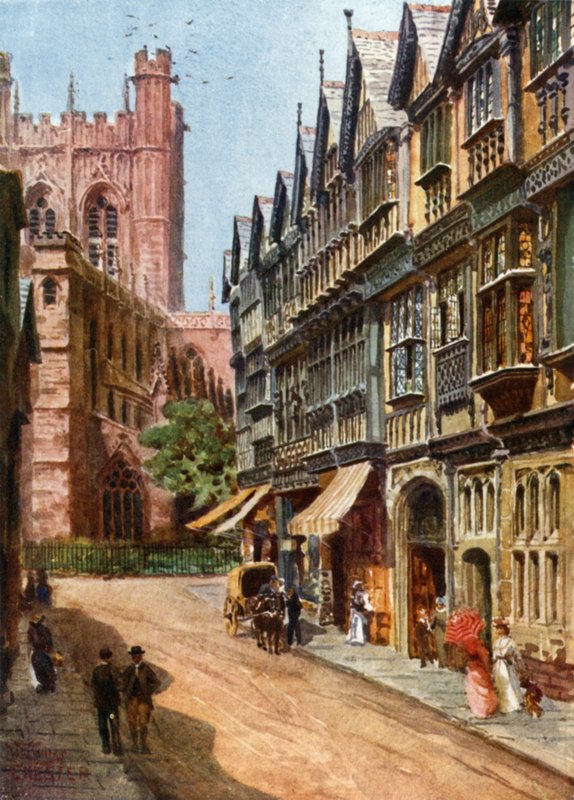 Chester, St. Werburgh Street von William Wiehe Collins