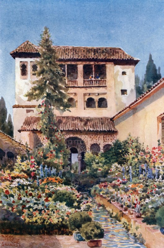Granada, Generalife von William Wiehe Collins