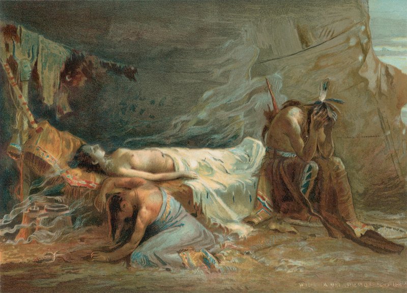Der Tod von Minnehaha von William de Leftwich Dodge