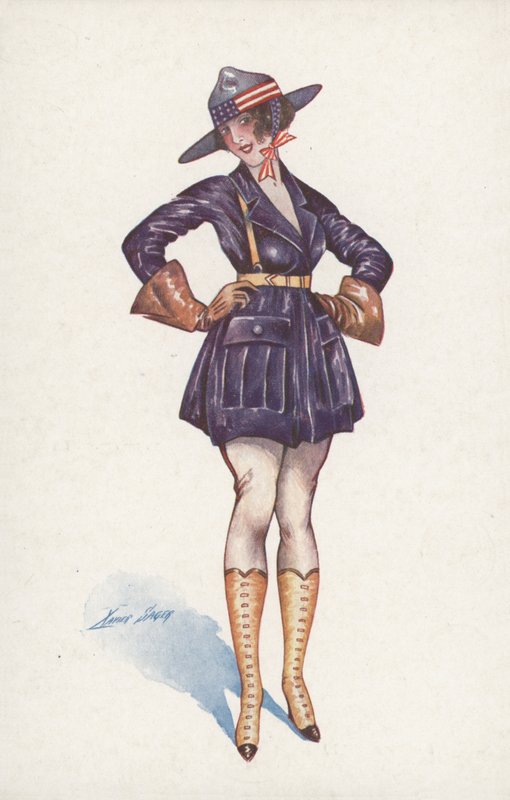 Amerikanisches Mädchen von Xavier Sager