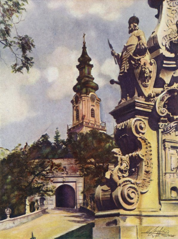 Nyitra-Kathedrale, Tschechoslowakei von after A. Langfier