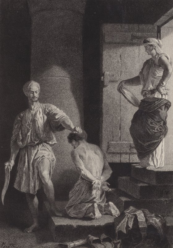 Die Enthauptung Johannes des Täufers von after Albert Robida