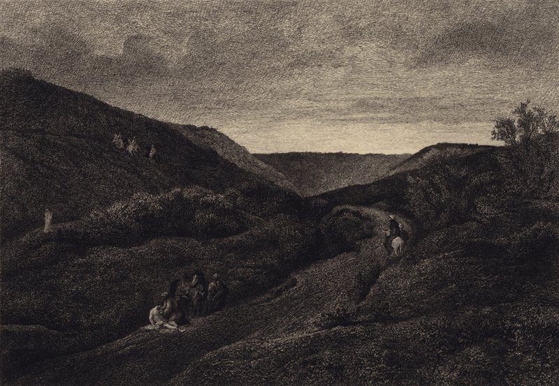 Der barmherzige Samariter von after Albert Robida