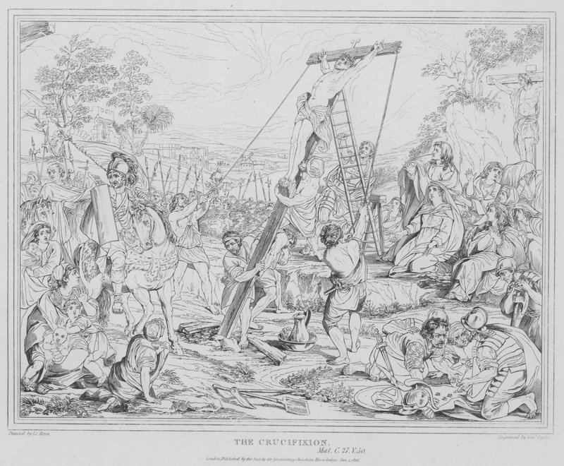Die Kreuzigung, Matthäus von after Charles Le Brun