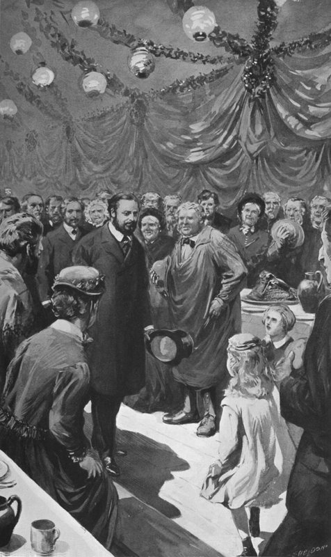Weihnachtsspenden in Sandringham von after Charles Mills Sheldon