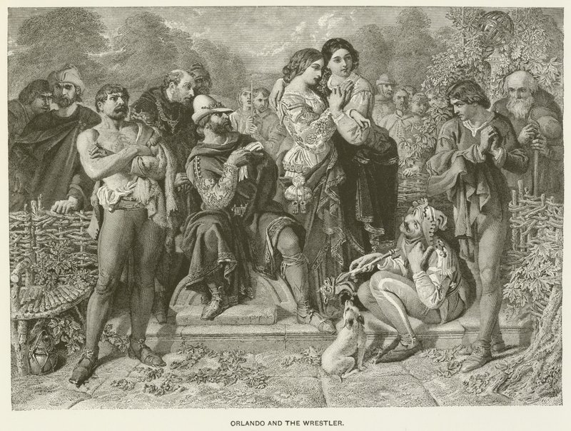 Orlando und der Ringer von after Daniel Maclise