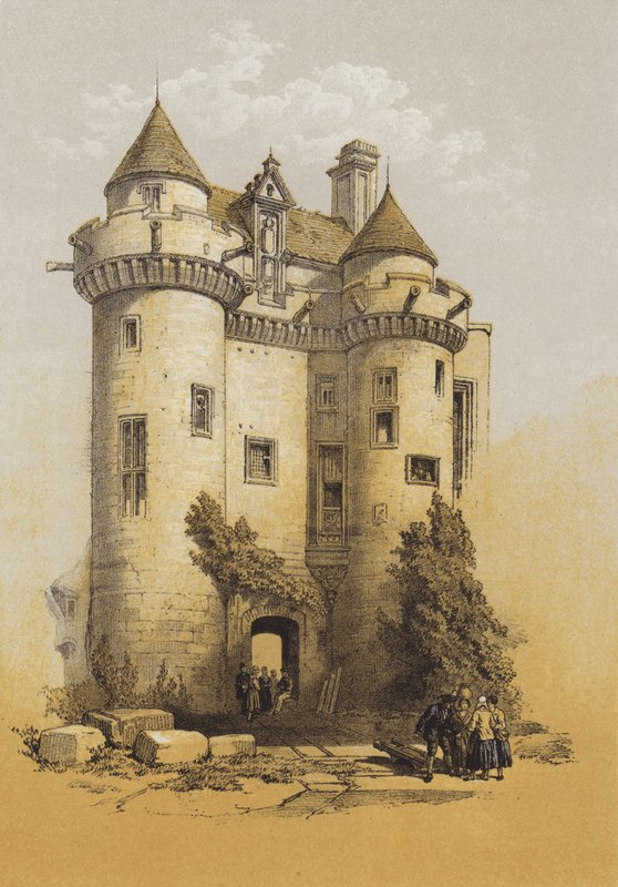 Großer Eingang zum Falkland Palace von after David Roberts