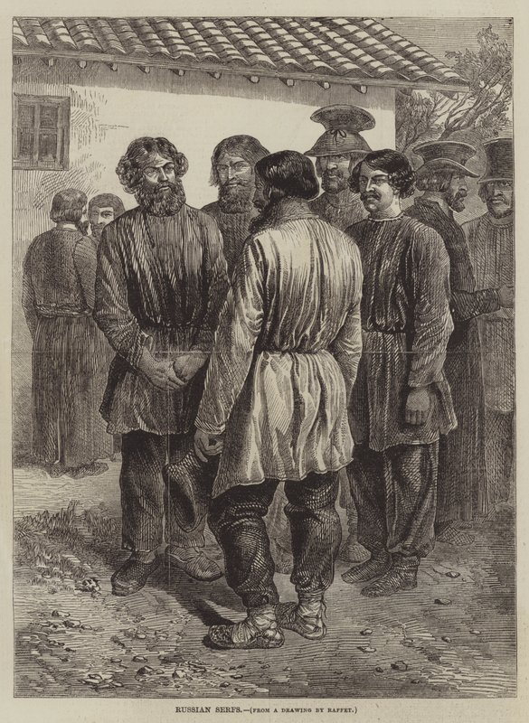 Russische Leibeigene von after Denis Auguste Marie Raffet