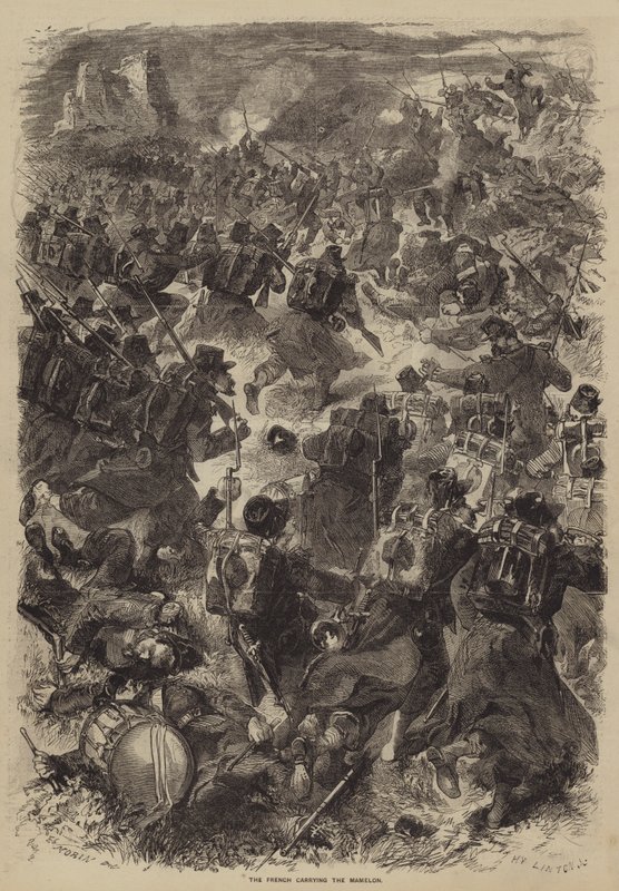 Die Franzosen erobern den Mamelon von after Edmond Morin